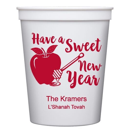 Have a Sweet New Year Stadium Cups